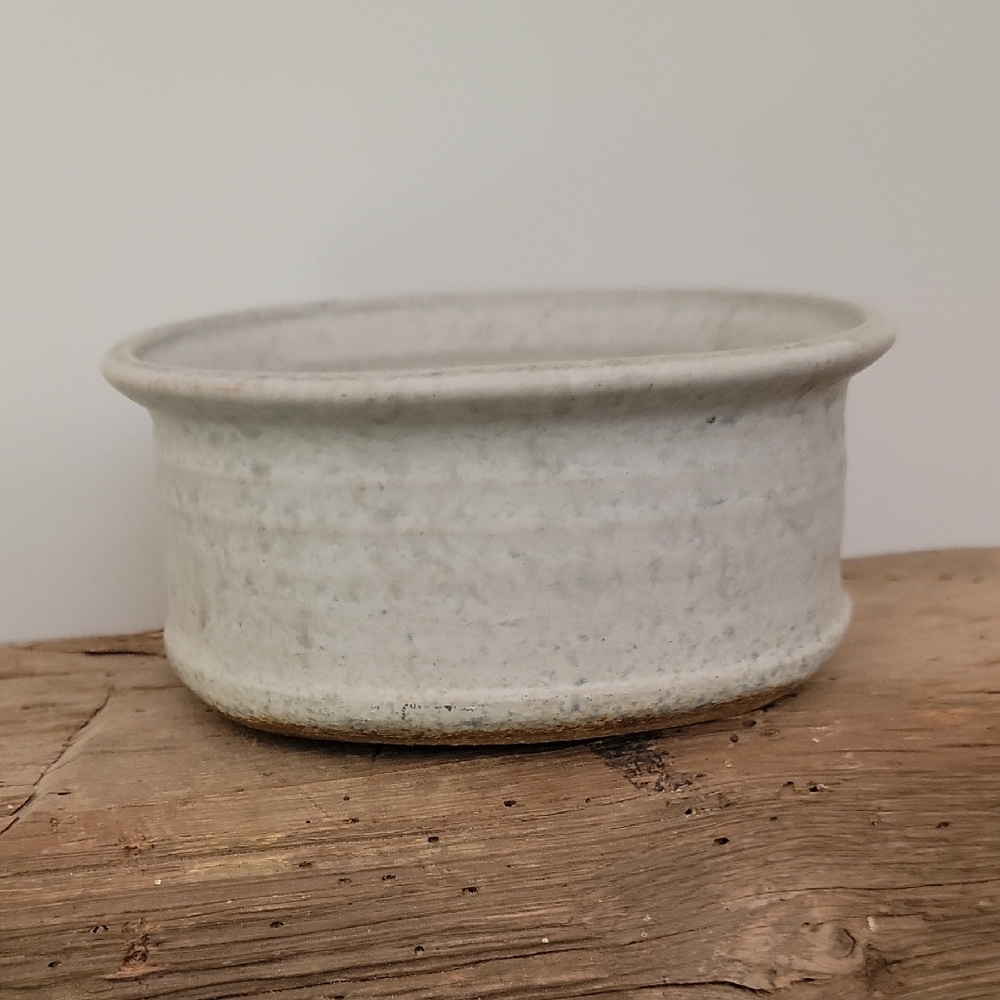 Handcrafted Gray Ceramic Bowl